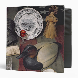 Collection of objects, including a cup binder