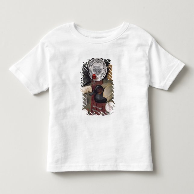 Collection of objects, including a cup toddler t-shirt (Front)