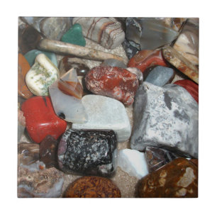 Collection of Polished Rocks Tile