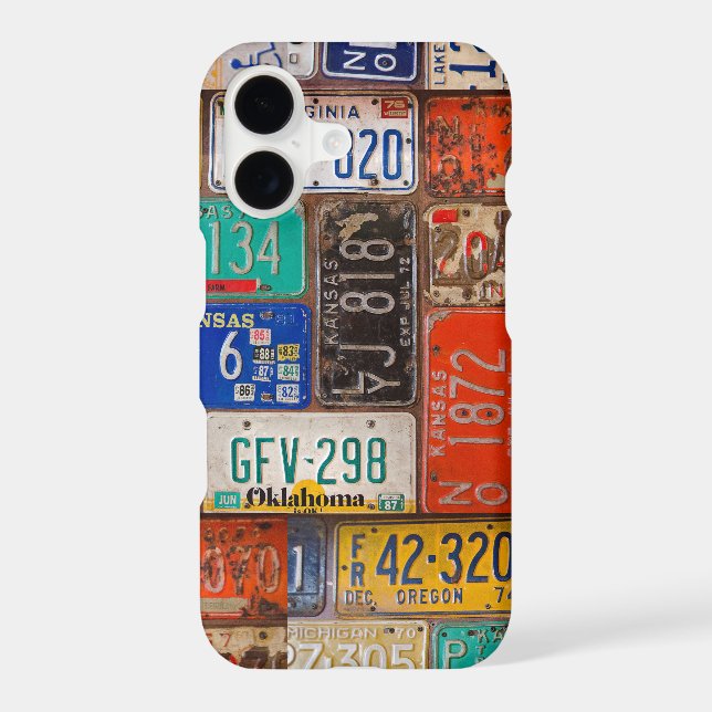 Collection of Rusty Retro License Plates (Back)