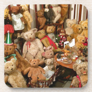 Collection Of Vintage Teddy Bears Coaster