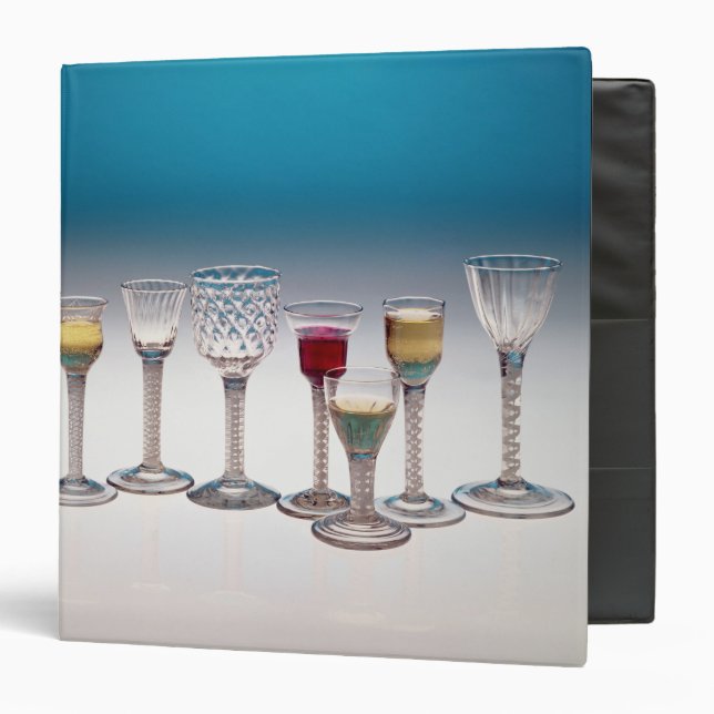Collection of wine glasses, c.1755-60 binder (Front/Inside)