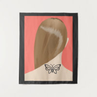 Collection Of Woman Neck Tattoo Art Print, No 2/10