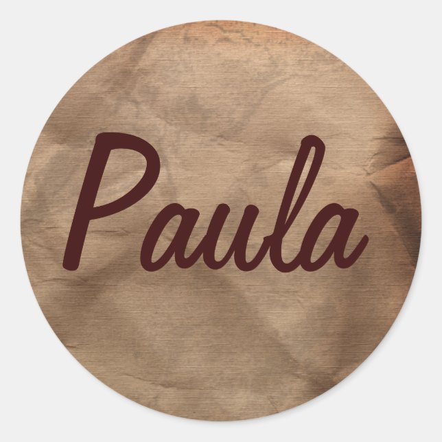Collection Stickers de nom PAULA (Devant)