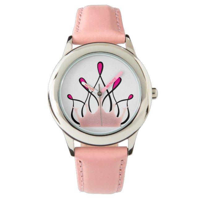 COLLECTION TMH - Jolie montre rose Ruban _ Filles (devant)