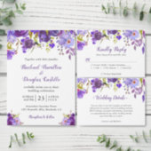 Bridal Shower Violet Purple Floral Favour Thank Yo Gift Tags (Personalise this independent creator's collection.)