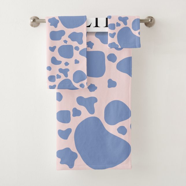 Collection Vache Rose - Serviettes De Bain (En situation)