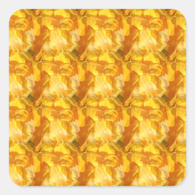 collective bloom square sticker (Front)