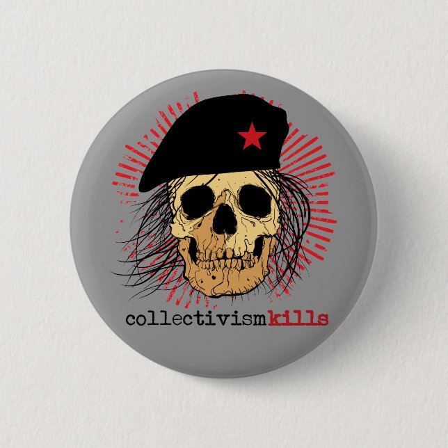 Collectivism Kills 2 Inch Round Button (Front)