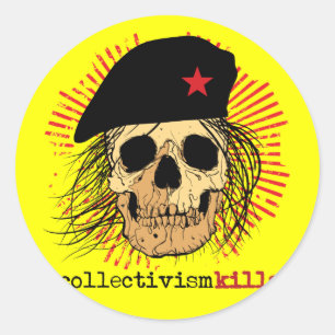 Collectivism Kills Classic Round Sticker