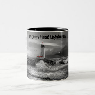 Collector mug, Yaquina lighthouse Oregon Two-Tone Coffee Mug