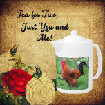 Collectors Rhode Island Red Rooster<br><div class="desc">Beautiful Rhode Island Red Rooster displayed on a porcelain teapot! Collectors will love this to add to their collection!</div>