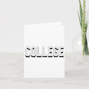 College' 80s Party House Movie College 1 Card
