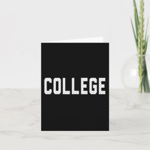 'College' 80s Party House Movie  College 1 Card