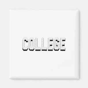 College' 80s Party House Movie College 1 Magnet