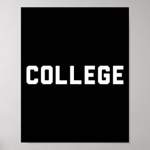 College' 80s Party House Movie College  Poster