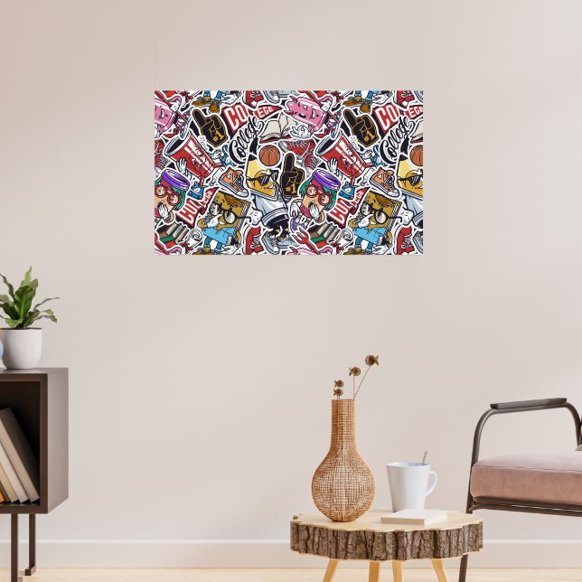 College Comics Pattern Poster (Living Room 3)