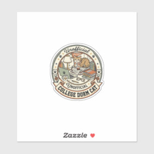 College Dorm Cat College Dorm Cat Vintage Vector A
