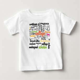 College Education Word Cloud patterns Baby T-Shirt