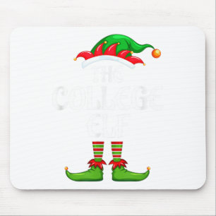 College Elf Matching Family Group Christmas Party Mouse Pad