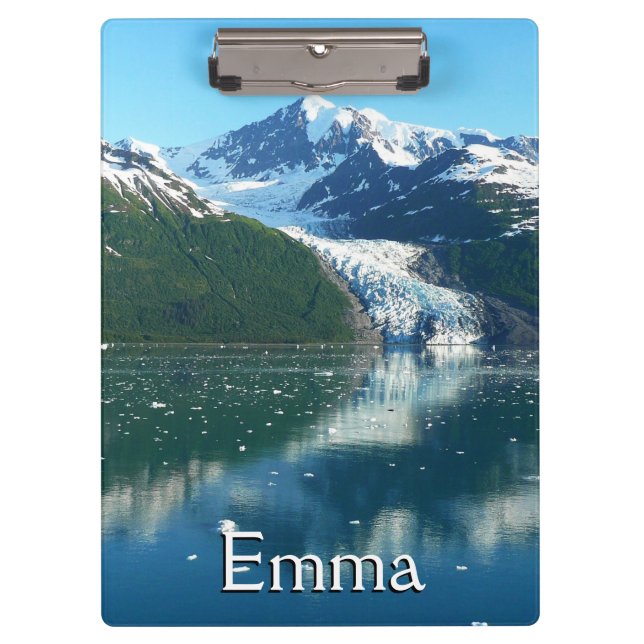 College Fjord I Beautiful Alaska Photography Clipboard (Front)