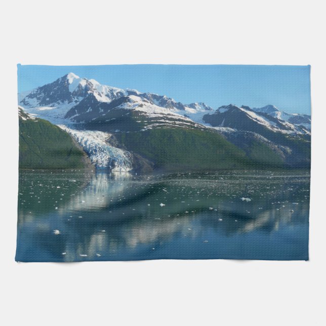 College Fjord II Beautiful Alaska Photography Kitchen Towel (Horizontal)