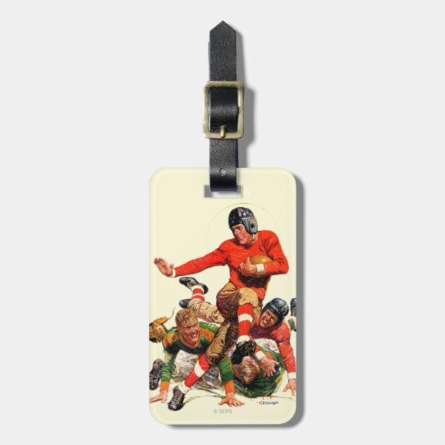 College Football Luggage Tag (Front Vertical)