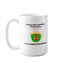 College Football samedi tasse de café