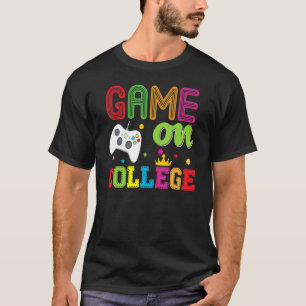 College Game On Video Console Teacher Kid Student T-Shirt