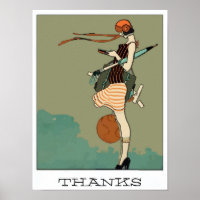 College Girl Texting, THANKS