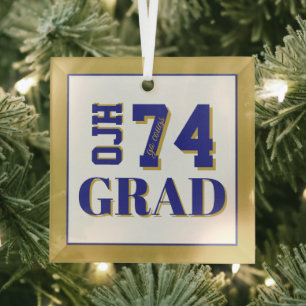 College Grad '26  Glass Ornament