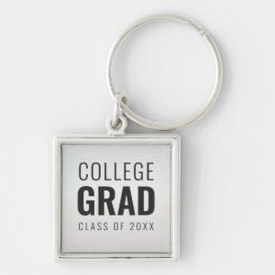 College Grad Class of 20XX Graduation Keychain
