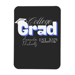 College Grad Est. 2025 Graduation College Senior Magnet