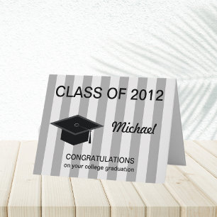 College Graduation Card -- Congratulations on Grey