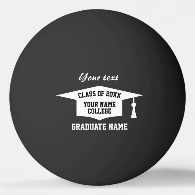 College graduation party Class of 2024 custom Ping Pong Ball (Front)