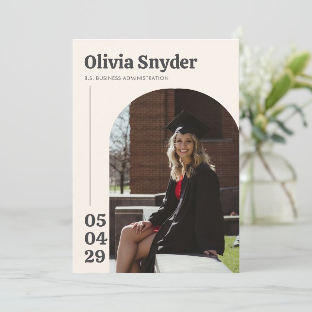 College Graduation Party Invitation (Standing Front)