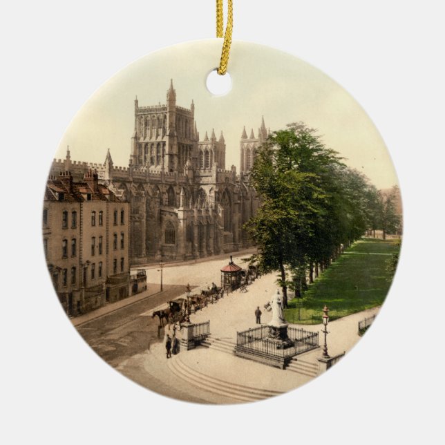 College Green, Bristol, England Ceramic Ornament (Front)