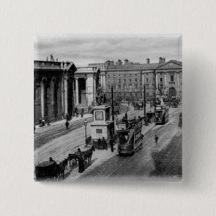 College Green, Dublin, c.1900 2 Inch Square Button