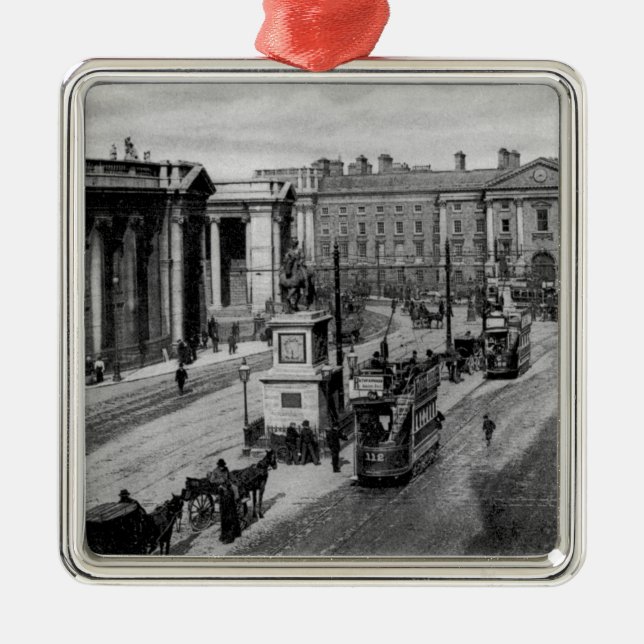 College Green, Dublin, c.1900 Metal Ornament (Front)