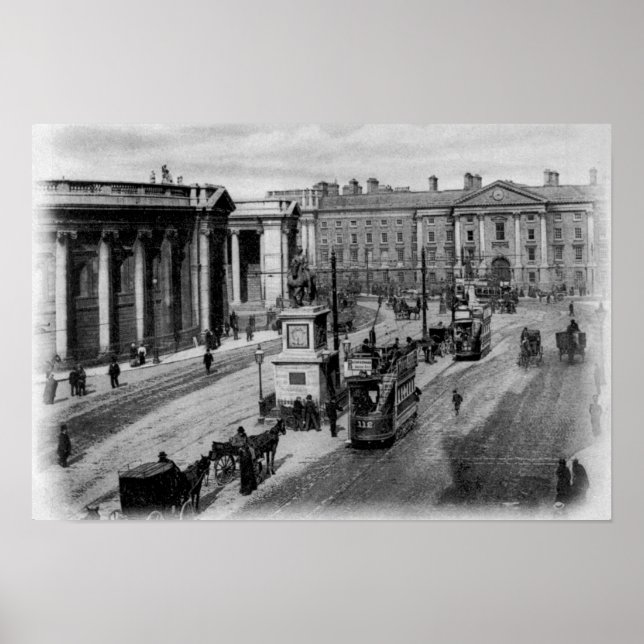 College Green, Dublin, c.1900 Poster (Front)