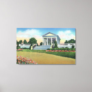 College Hill Park View of Dudley Memorial Canvas Print