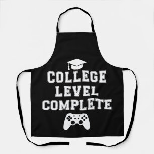 College Level Complete Graduation Gamer Gaming Apron