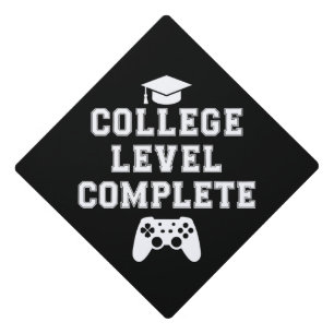 College Level Complete Graduation Gamer Gaming Graduation Cap Topper