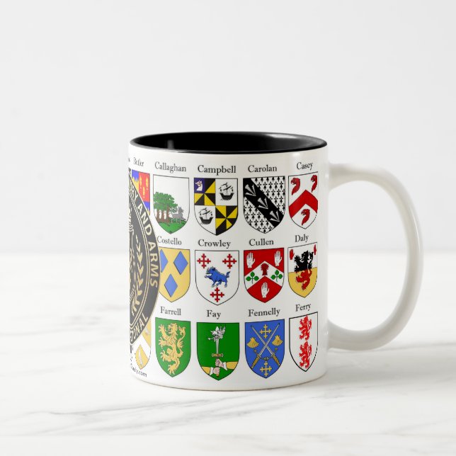 College of Heraldry Coat of Arms Two-Tone Coffee Mug (Right)