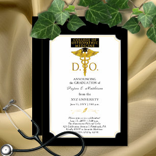 College of Osteopathic Medicine DO Physician Grad  Invitation