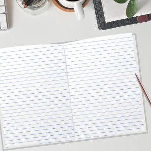 College Rule Blue Lined Paper Landscape 11 x 8.5 Notepad