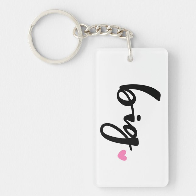 College Sorority Big Keychain (Front)