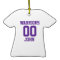 College Sports Jersey Custom Ornaments