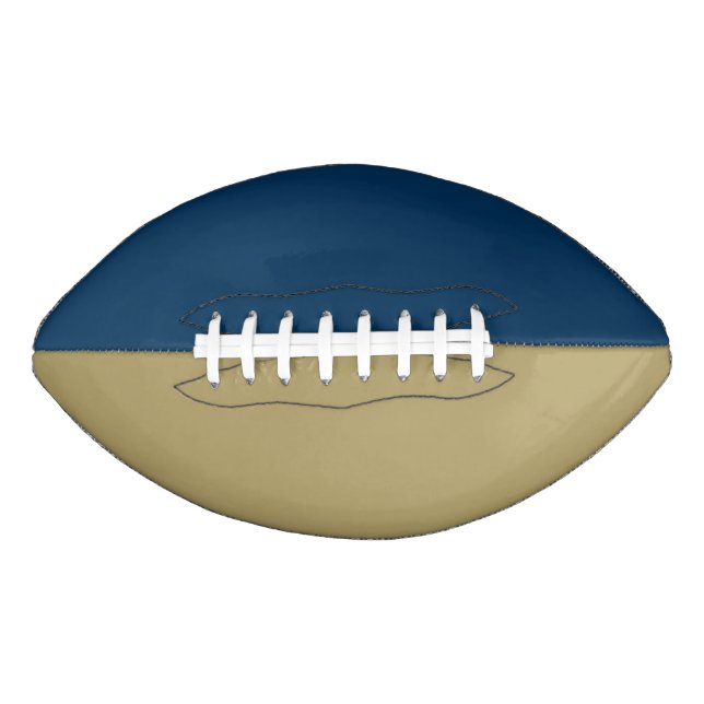College Sports Team Colours TechGold/Navy Football (Front)