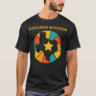 College Station Texas Vintage Distressed Souvenir  T-Shirt